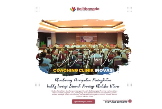 Coaching Clinik Inovasi Mendorong Percepatan Peningkatan Indeks Inovasi Daerah Provinsi Maluku Utara