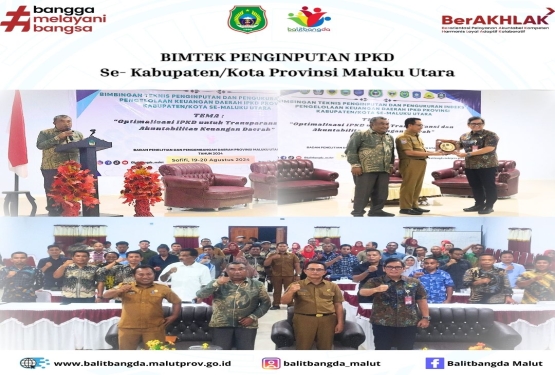 Bimtek Penginputan IPKD se-Kabupaten/Kota Provinsi Maluku Utara