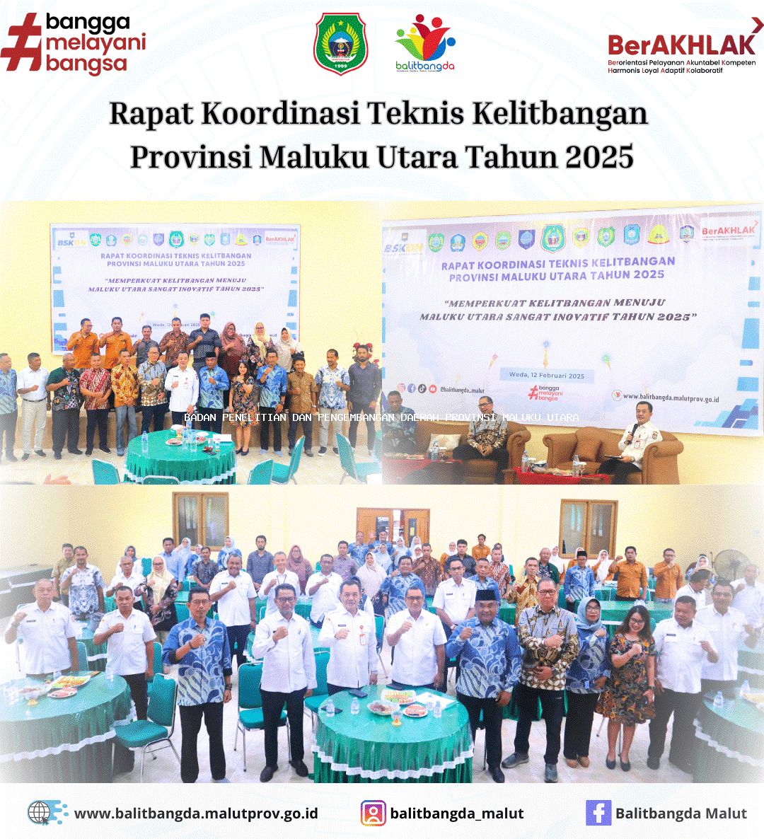 Rapat Koordinasi Teknis Kelitbangan Provinsi Maluku Utara Tahun 2025
